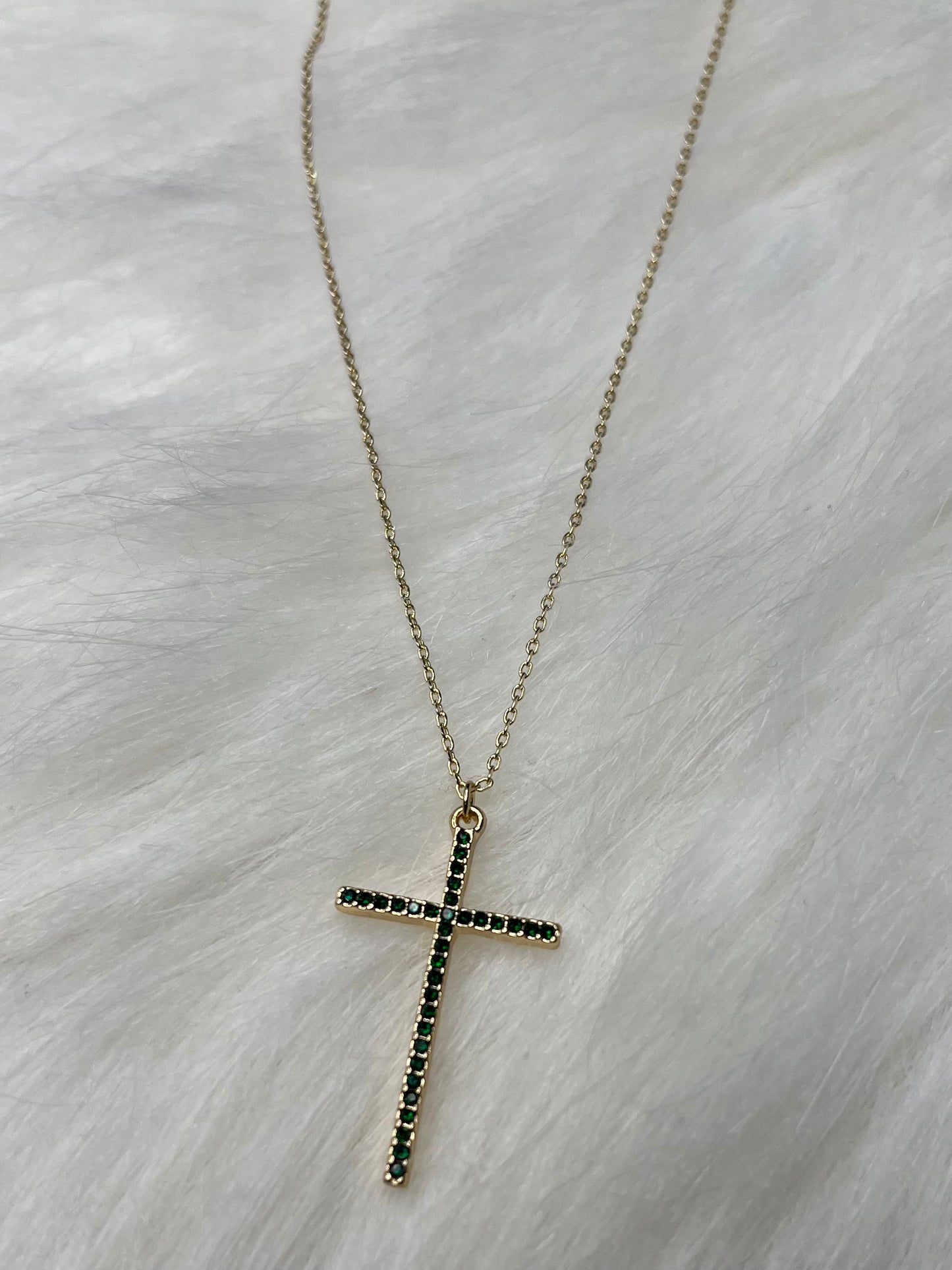 Geode Cross necklace