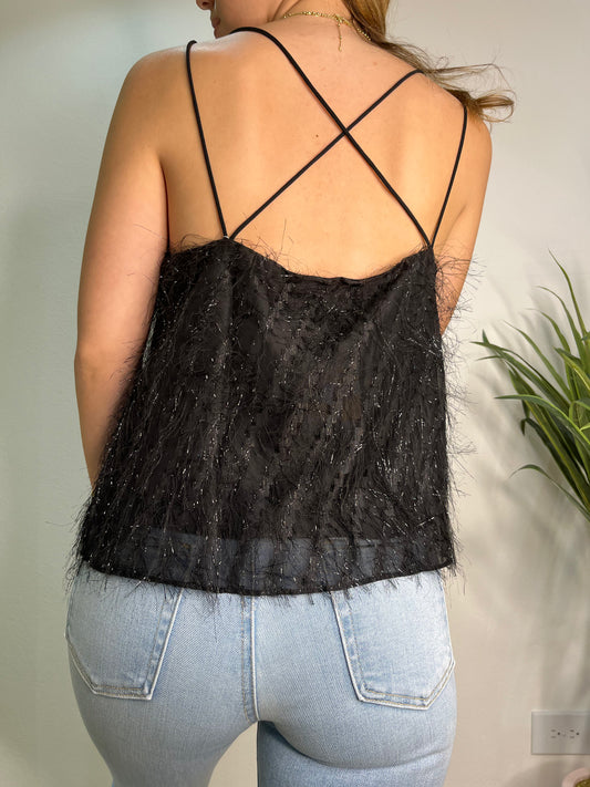 Strappy Black Top