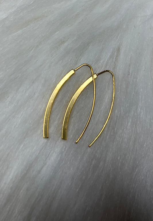 V earrings