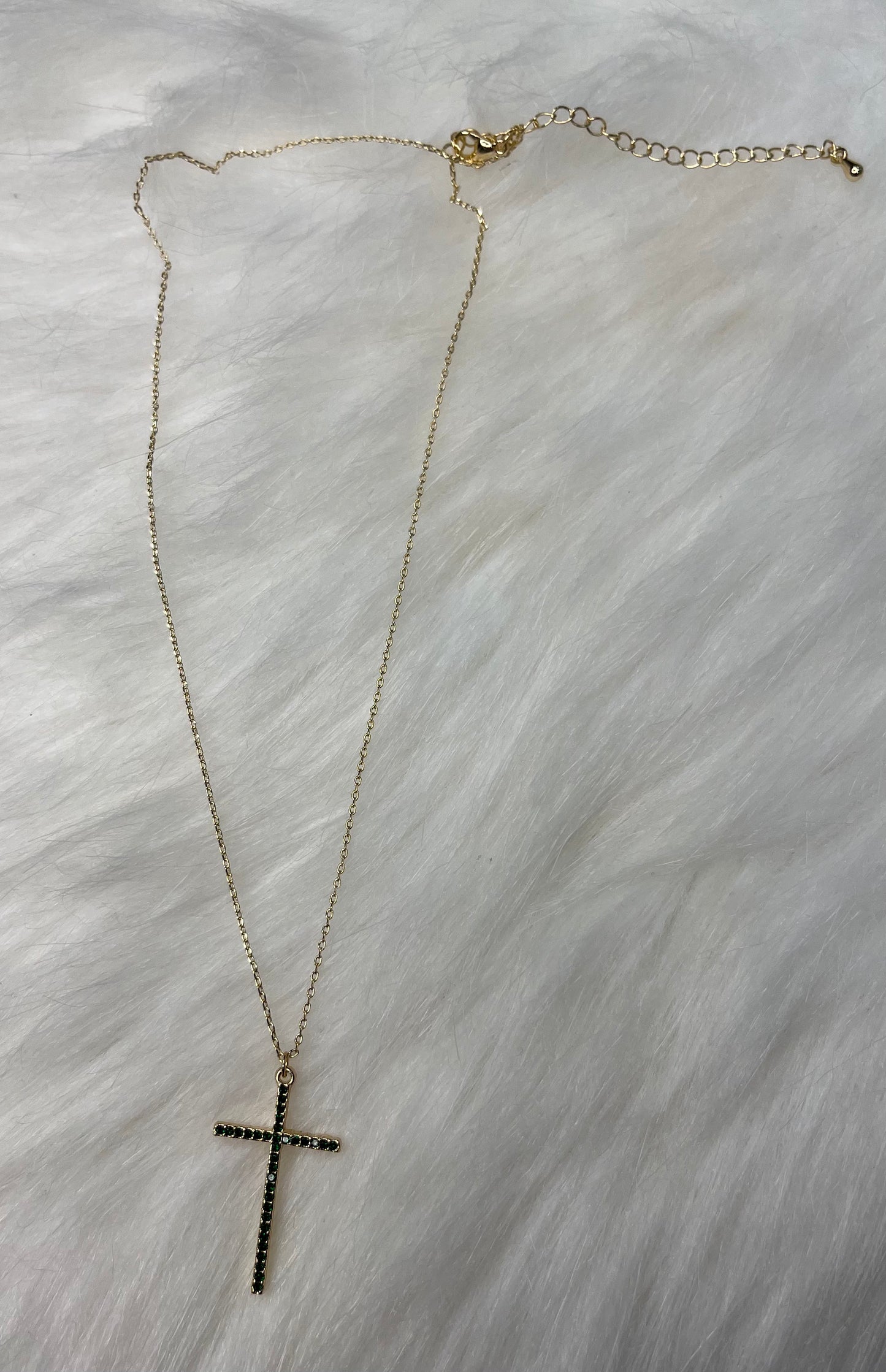 Geode Cross necklace