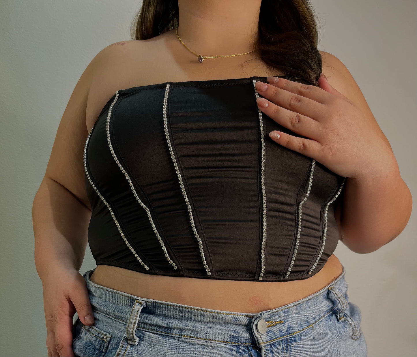 The Tyffanie Satin Corset