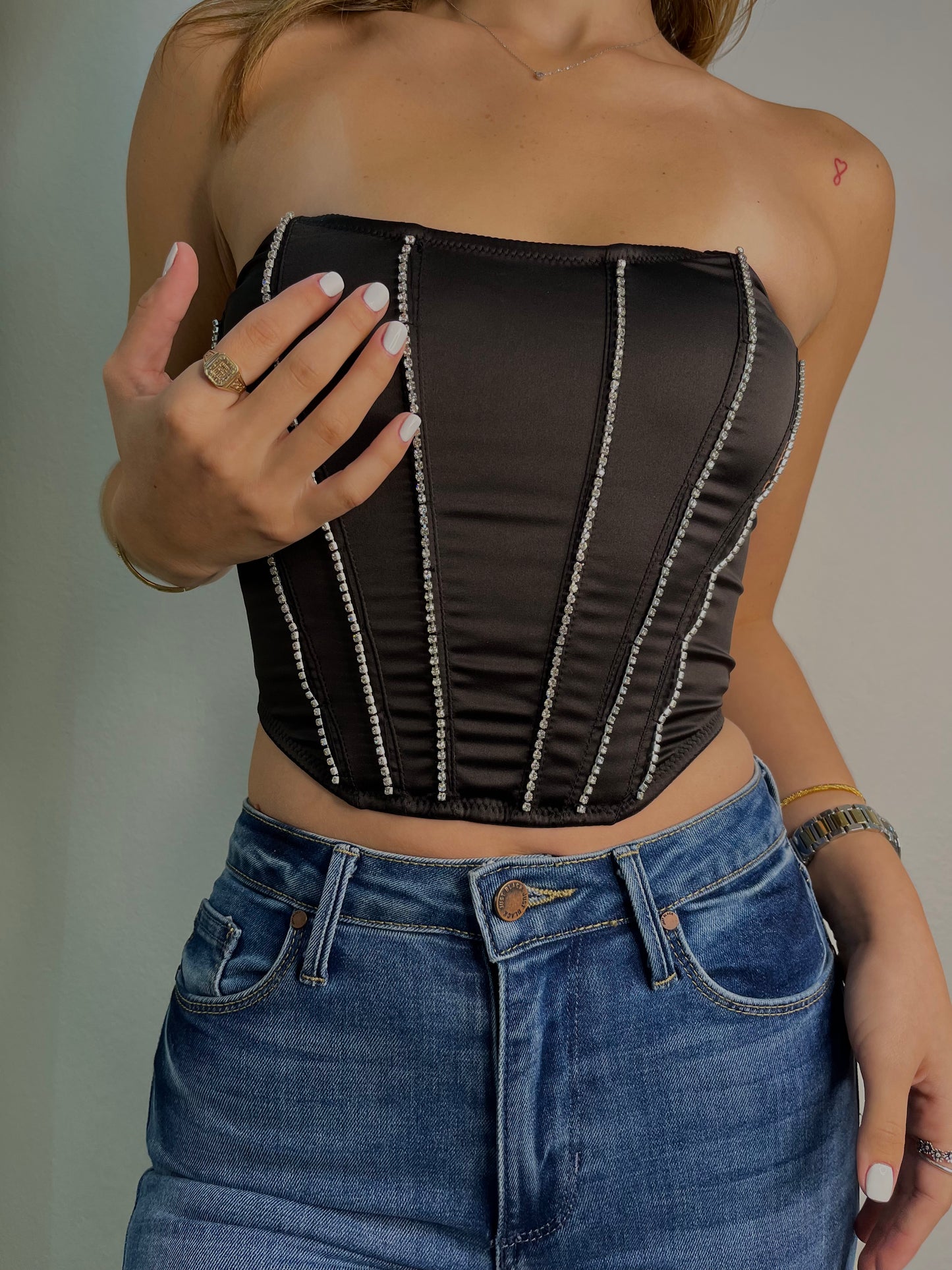 The Tyffanie Satin Corset