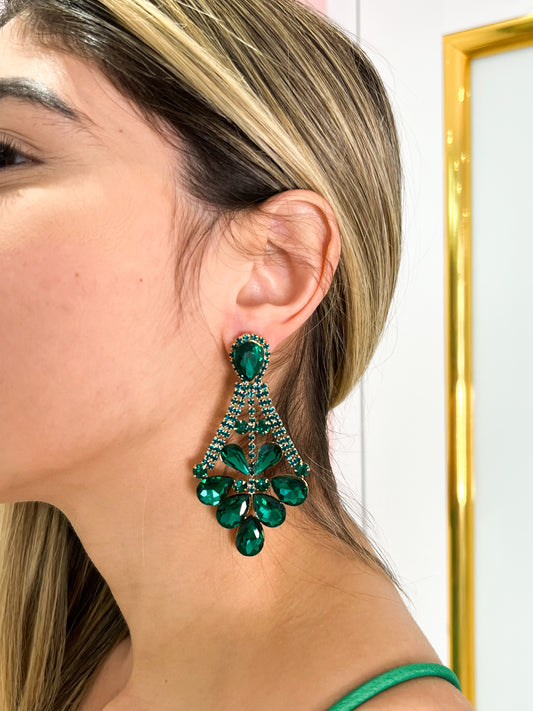 Green earrings