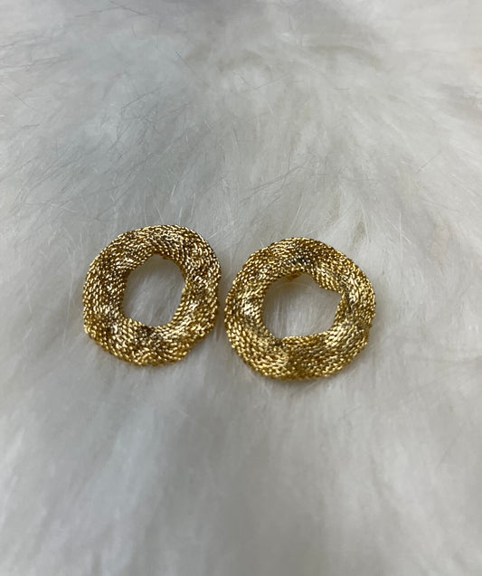 Statement gold earrings