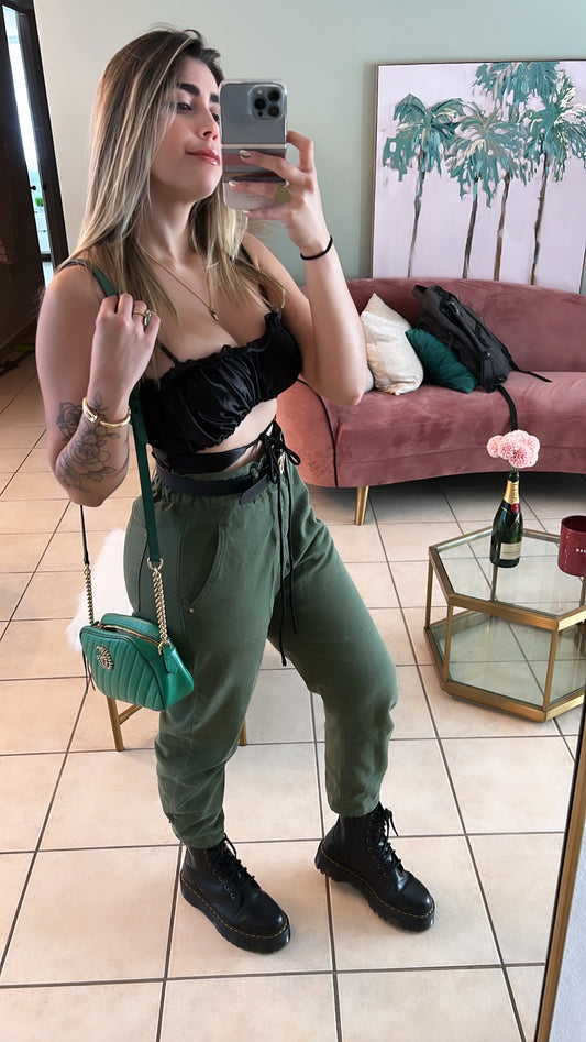 Black Camo Top